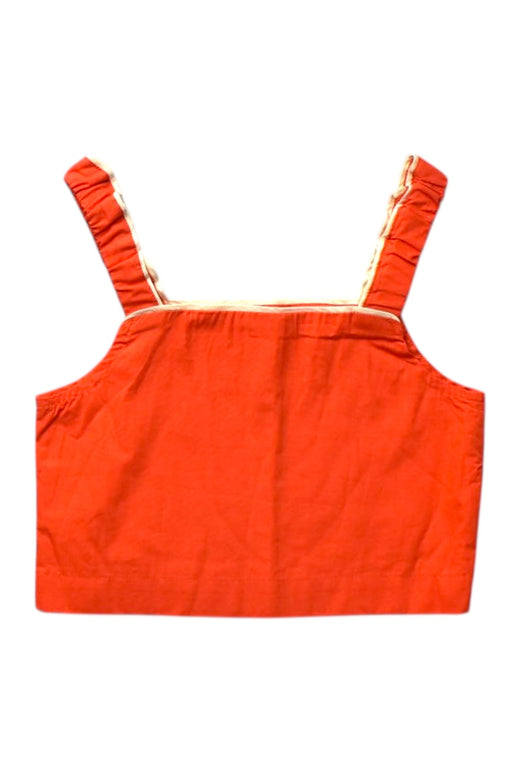 A Orange Sleeveless Tops from The Middle Daughter in size 5T for girl. (Front View)