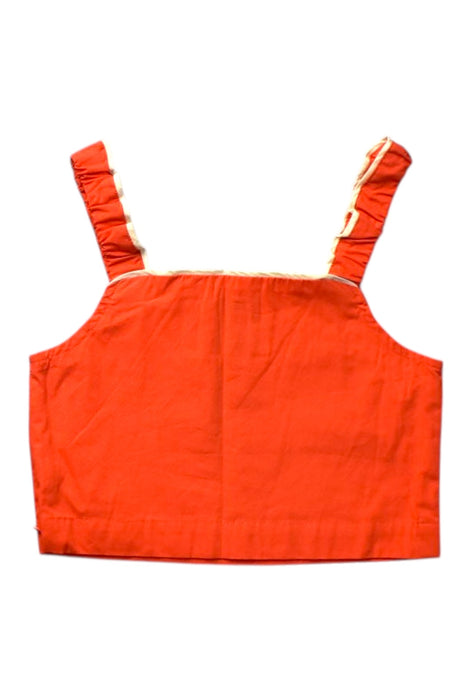 A Orange Sleeveless Tops from The Middle Daughter in size 5T for girl. (Back View)