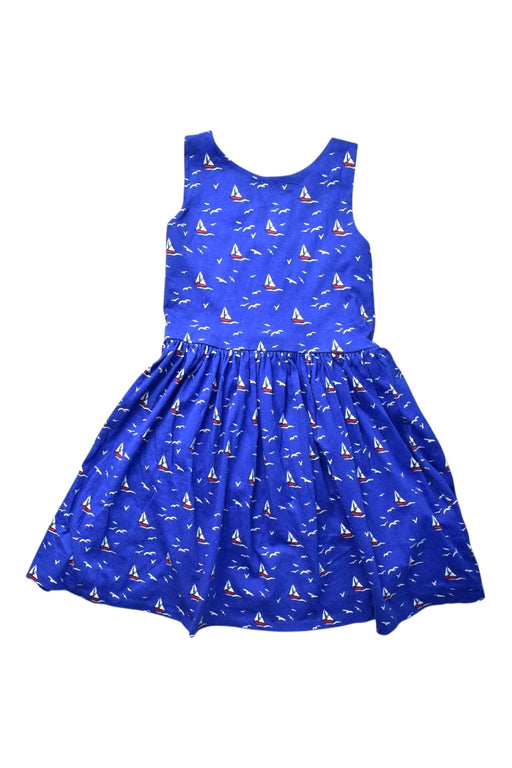 A Blue Sleeveless Dresses from Polo Ralph Lauren in size 5T for girl. (Front View)