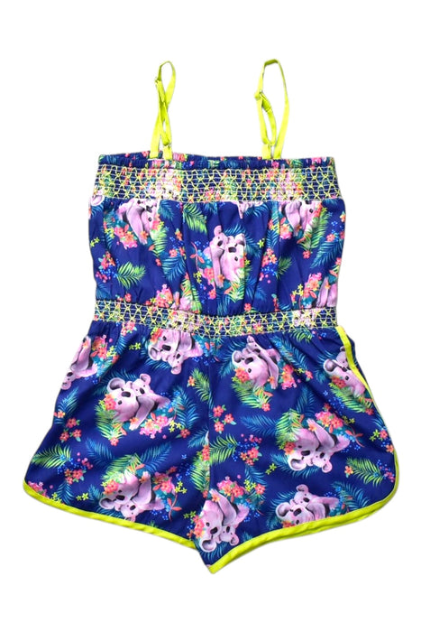 A Multicolour Sleeveless Rompers from Monsoon in size 5T for girl. (Back View)