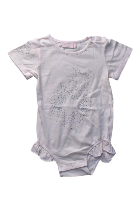 A White Short Sleeve Bodysuits from Tutu Du Monde in size 12-18M for girl. (Front View)