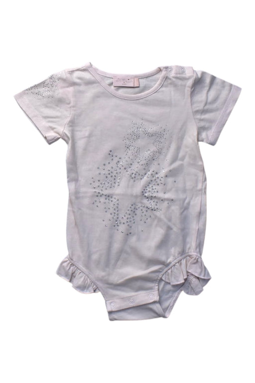 A White Short Sleeve Bodysuits from Tutu Du Monde in size 12-18M for girl. (Front View)