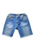 A Blue Shorts from Bonpoint in size 6T for girl. (Front View)