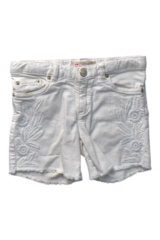 A White Shorts from Bonpoint in size 6T for girl. (Front View)