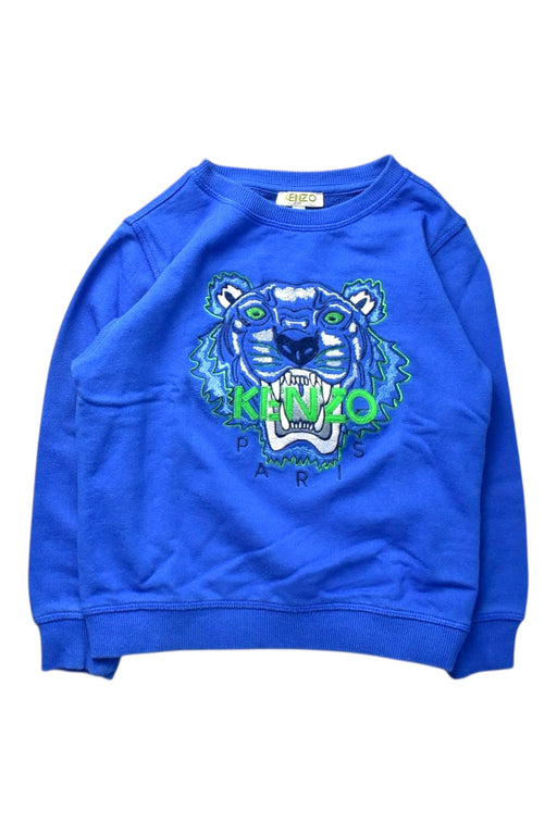 A Blue Crewneck Sweatshirts from Kenzo in size 6T for boy. (Front View)