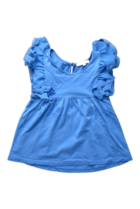 A Blue Sleeveless Tops from Chloe in size 6T for girl. (Front View)
