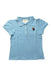 A Blue Short Sleeve Polos from Gucci in size 6T for girl. (Front View)