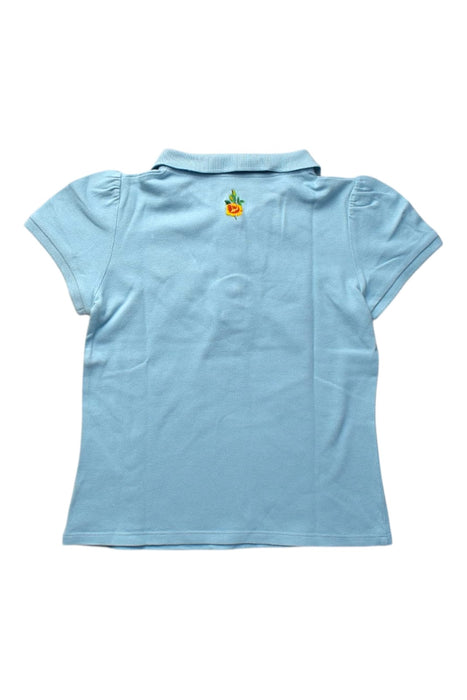A Blue Short Sleeve Polos from Gucci in size 6T for girl. (Back View)