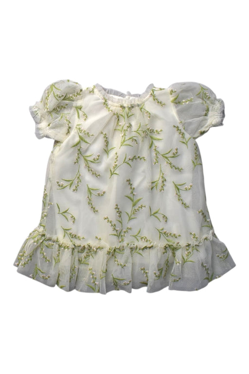 A White Short Sleeve Dresses from Gingersnaps in size 3-6M for girl. (Front View)