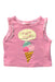 A Pink Sleeveless Tops from Gingersnaps in size 3-6M for girl. (Front View)