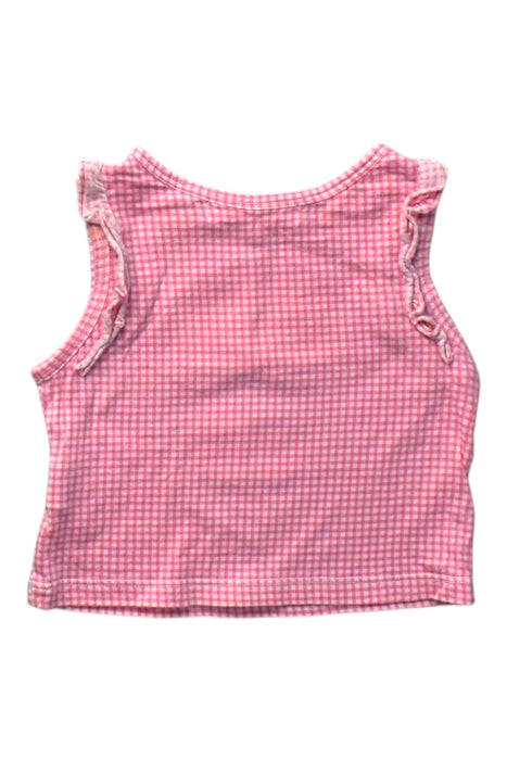 A Pink Sleeveless Tops from Gingersnaps in size 3-6M for girl. (Back View)