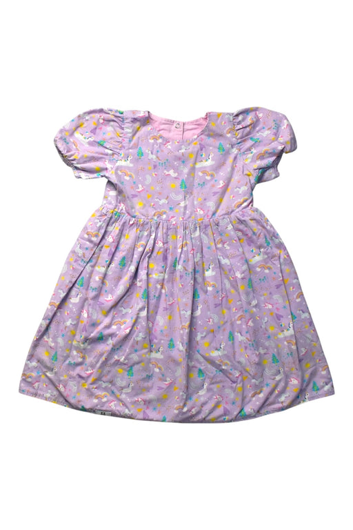 A Multicolour Short Sleeve Dresses from Maison Q in size 4T for girl. (Front View)