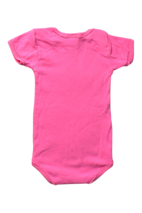A Pink Short Sleeve Bodysuits from Petit Bateau in size 3-6M for girl. (Back View)