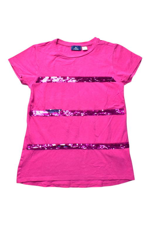A Pink Short Sleeve T Shirts from Chicco in size 7Y for girl. (Front View)