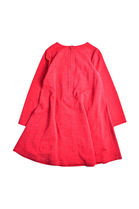 A Red Long Sleeve Dresses from Chicco in size 7Y for girl. (Back View)