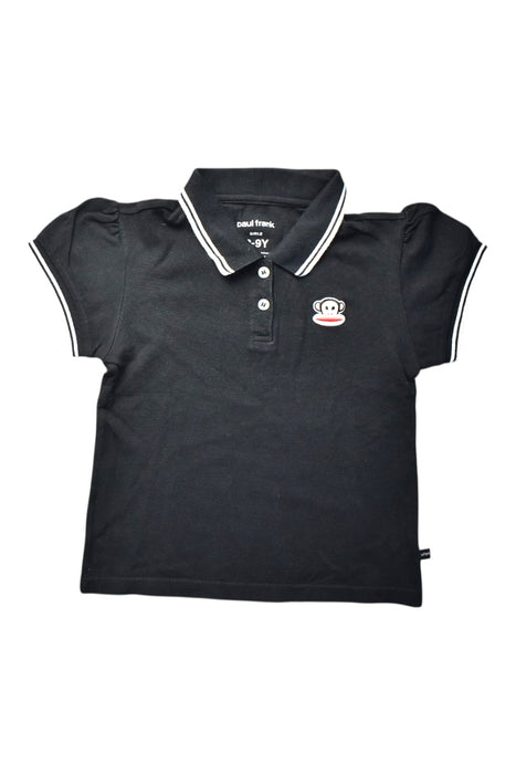 A Black Short Sleeve Polos from Paul Frank in size 8Y for girl. (Front View)