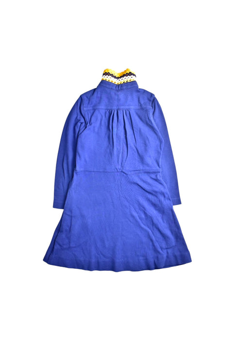 A Blue Long Sleeve Dresses from Chateau de Sable in size 4T for girl. (Back View)