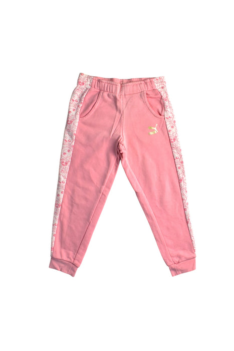 A Pink Sweatpants from Puma in size 5T for girl. (Front View)