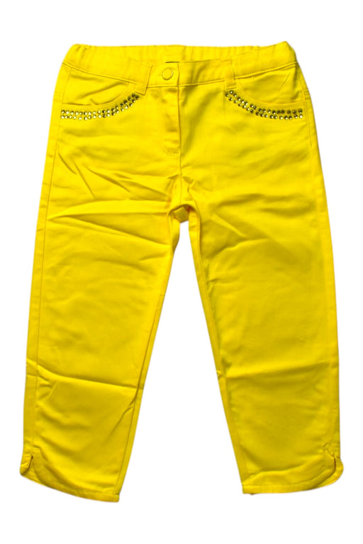 A Yellow Jeans from Chicco in size 8Y for girl. (Front View)