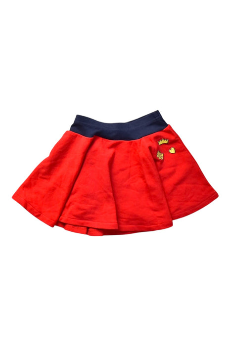 A Red Short Skirts from Petit Bateau in size 6T for girl. (Front View)