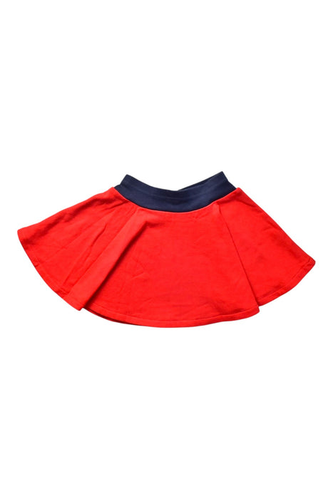 A Red Short Skirts from Petit Bateau in size 6T for girl. (Back View)