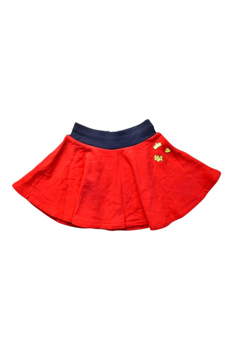 A Red Short Skirts from Petit Bateau in size 6T for girl. (Front View)