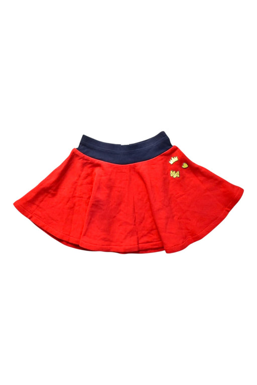 A Red Short Skirts from Petit Bateau in size 6T for girl. (Front View)