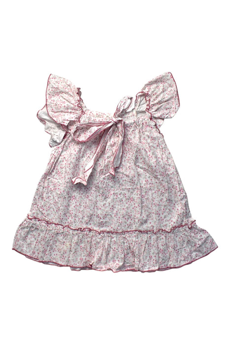 A Pink Sleeveless Dresses from Hannabe in size 4T for girl. (Back View)
