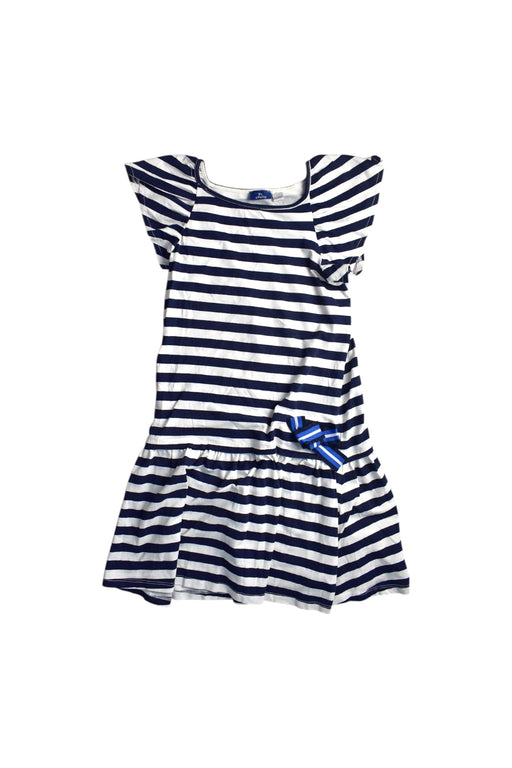 A Navy Short Sleeve Dresses from Chicco in size 8Y for girl. (Front View)