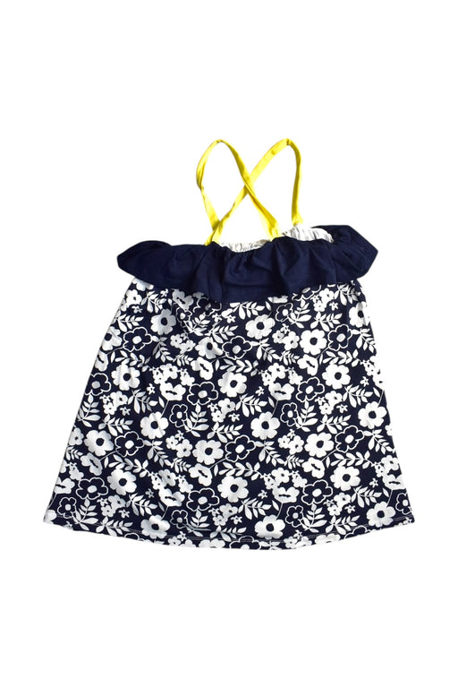 A Navy Sleeveless Dresses from Chicco in size 8Y for girl. (Front View)