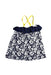 A Navy Sleeveless Dresses from Chicco in size 8Y for girl. (Front View)
