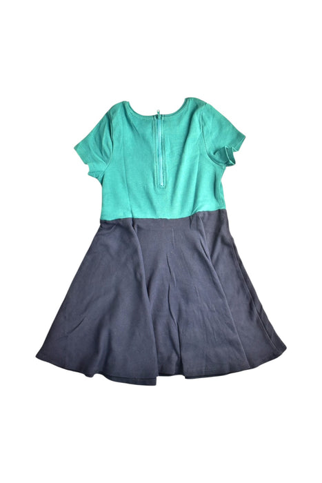 A Teal Short Sleeve Dresses from Du Pareil au même in size 6T for girl. (Back View)