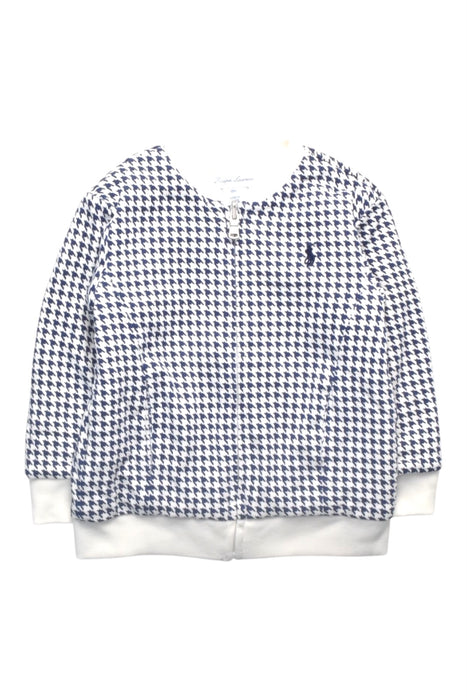 A Blue Zippered Sweatshirts from Ralph Lauren in size 12-18M for boy. (Front View)