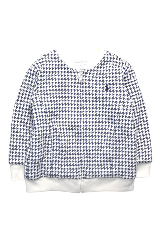 A Blue Zippered Sweatshirts from Ralph Lauren in size 12-18M for boy. (Front View)