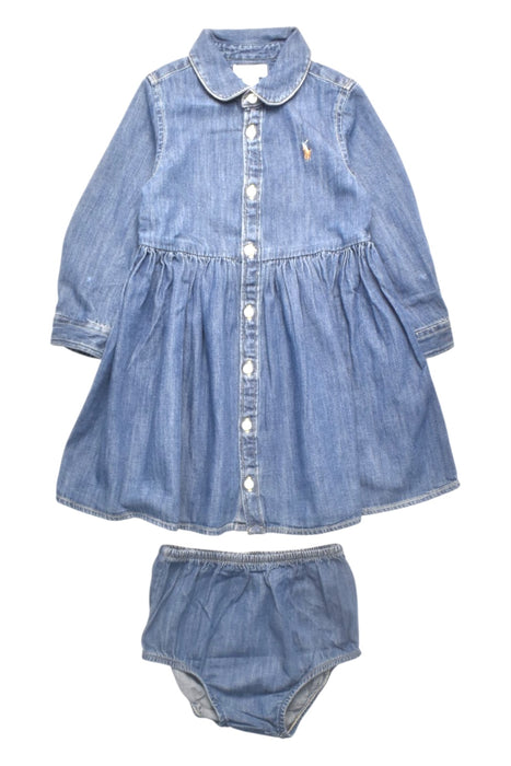 A Blue Dress Sets from Ralph Lauren in size 12-18M for girl. (Front View)