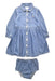 A Blue Dress Sets from Ralph Lauren in size 12-18M for girl. (Front View)
