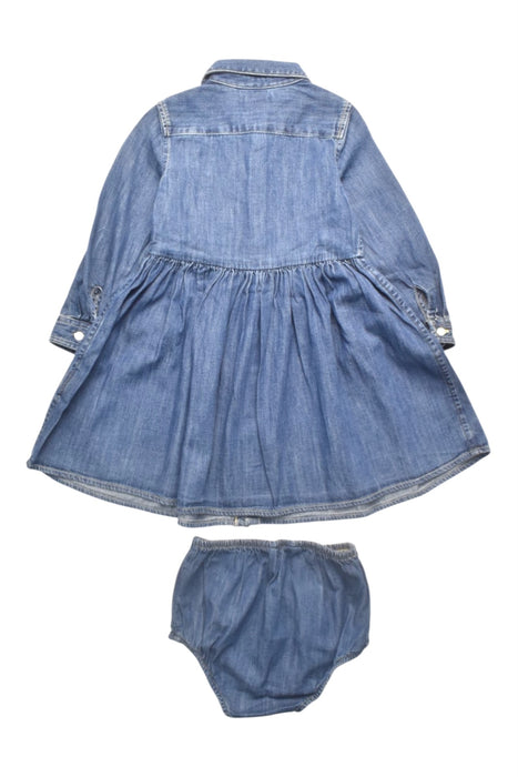 A Blue Dress Sets from Ralph Lauren in size 12-18M for girl. (Back View)