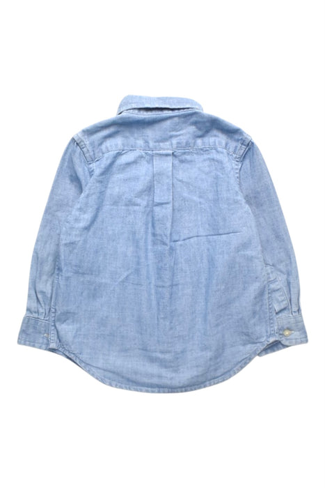 A Blue Long Sleeve Shirts from Ralph Lauren in size 12-18M for boy. (Back View)