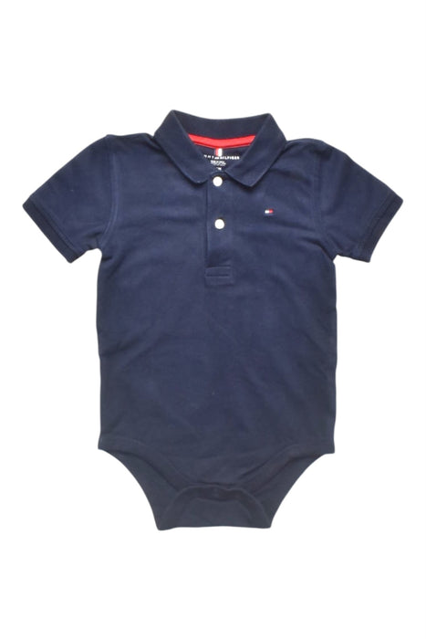 A Navy Short Sleeve Bodysuits from Tommy Hilfiger in size 18-24M for boy. (Front View)