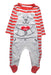 A Grey Onesies from Guess in size 0-3M for boy. (Front View)