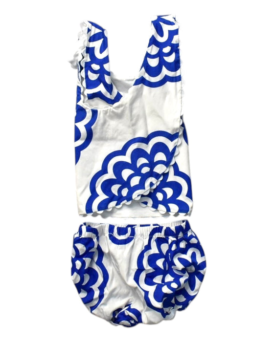 A Blue Shorts Sets from Jacadi in size 6-12M for girl. (Back View)
