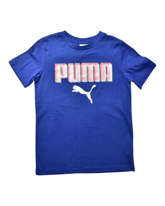 A Blue Short Sleeve T Shirts from Puma in size 8Y for boy. (Front View)