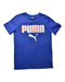 A Blue Short Sleeve T Shirts from Puma in size 8Y for boy. (Front View)