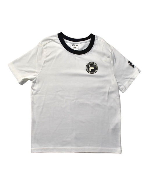 A White Short Sleeve T Shirts from Fila in size 8Y for boy. (Front View)