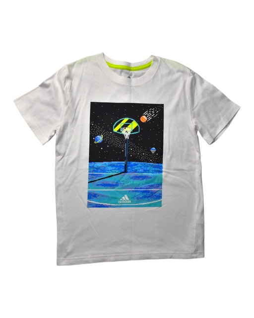 A Multicolour Short Sleeve T Shirts from Adidas in size 8Y for boy. (Front View)