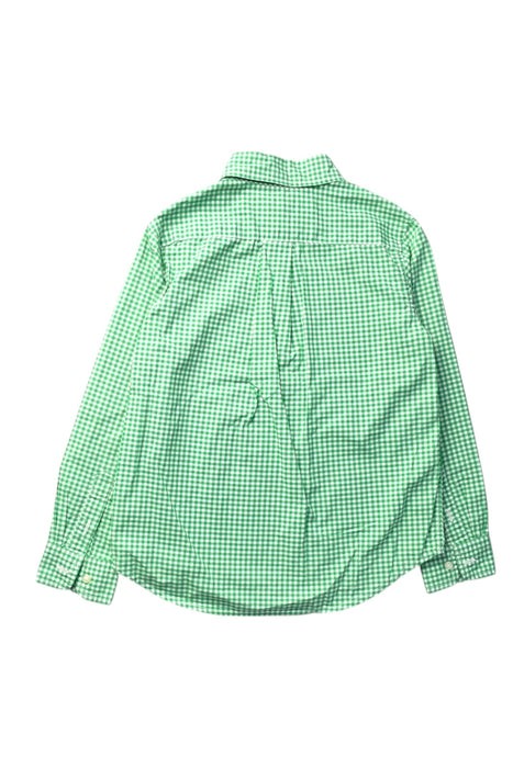 A Green Long Sleeve Shirts from Polo Ralph Lauren in size 6T for boy. (Back View)