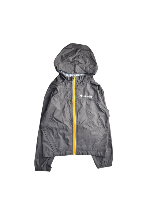 A Grey Lightweight Jackets from Columbia in size 4T for boy. (Front View)
