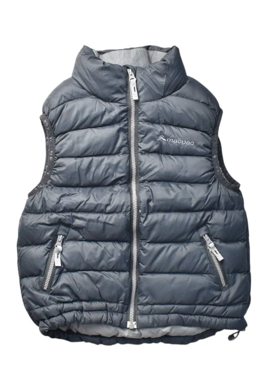 A Grey Outerwear Vests from Macpac in size 4T for boy. (Front View)