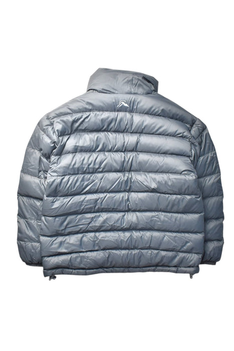 A Grey Puffer/Quilted Jackets from Macpac in size 3T for boy. (Back View)