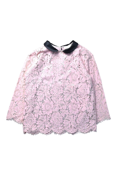 A Pink Long Sleeve Tops from Monnalisa in size 12Y for girl. (Front View)